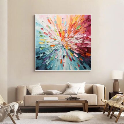Textured abstract painting#003