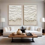 Ocean-themed oil painting wall decoration, hand-painted abstract artwork OP#005 - Image 4