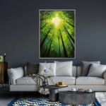 Flower and tree oil painting wall mural, hand-painted abstract artwork FP#004 - Image 5