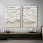 Ocean-themed oil painting wall decoration, hand-painted abstract artwork OP#005 - Image 7