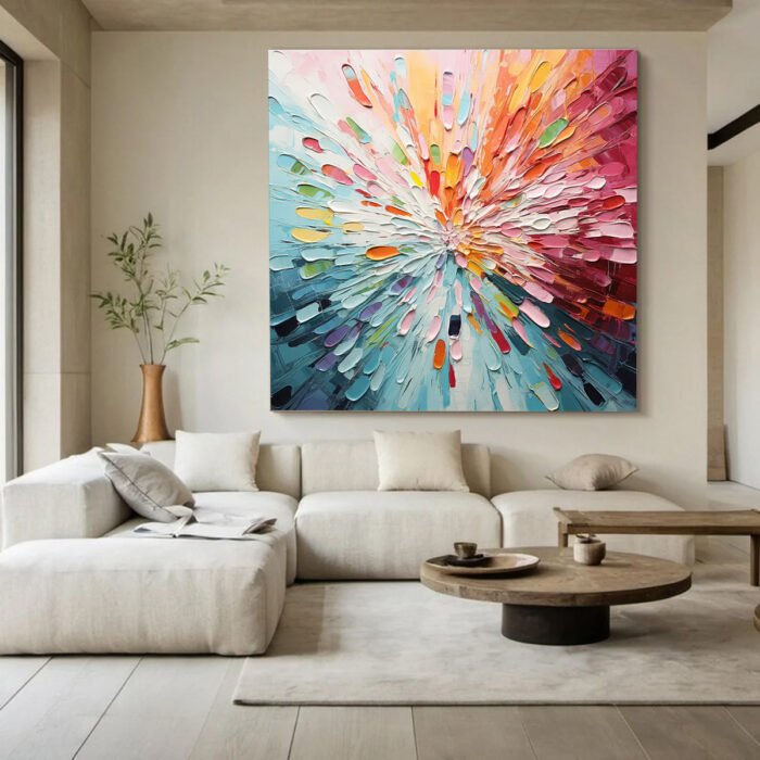 Textured abstract painting#003 - Image 7