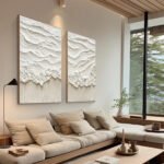 Ocean-themed oil painting wall decoration, hand-painted abstract artwork OP#005 - Image 8