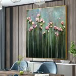 Flower and tree oil painting wall mural, hand-painted abstract artwork FP#005 - Image 8