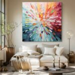Textured abstract painting#003 - Image 9