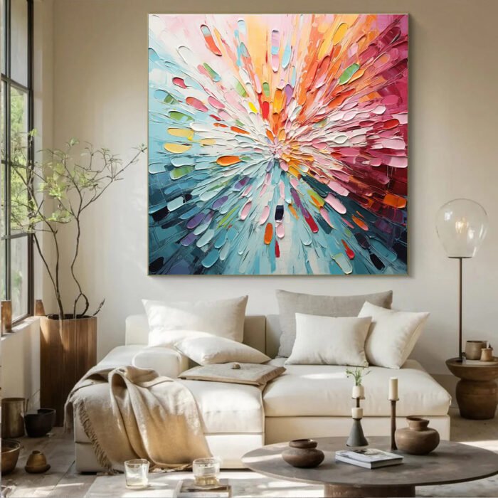 Textured abstract painting#003 - Image 9