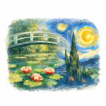 American-style oil painting