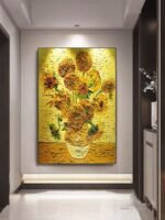 Flower and tree oil painting wall mural, hand-painted abstract artwork FP#003 - Image 7