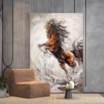 Horse painting wall art#001