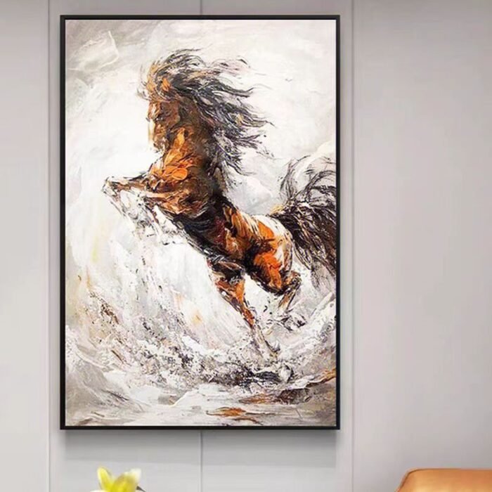 Horse painting wall art#001 - Image 3