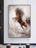 Horse painting wall art#001 - Image 8