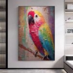 Animal Art colorful bird painting#001