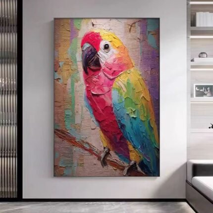 Animal Art colorful bird painting#001