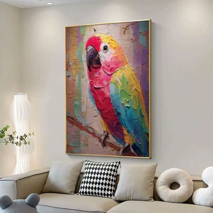 Animal Art colorful bird painting#001 - Image 3