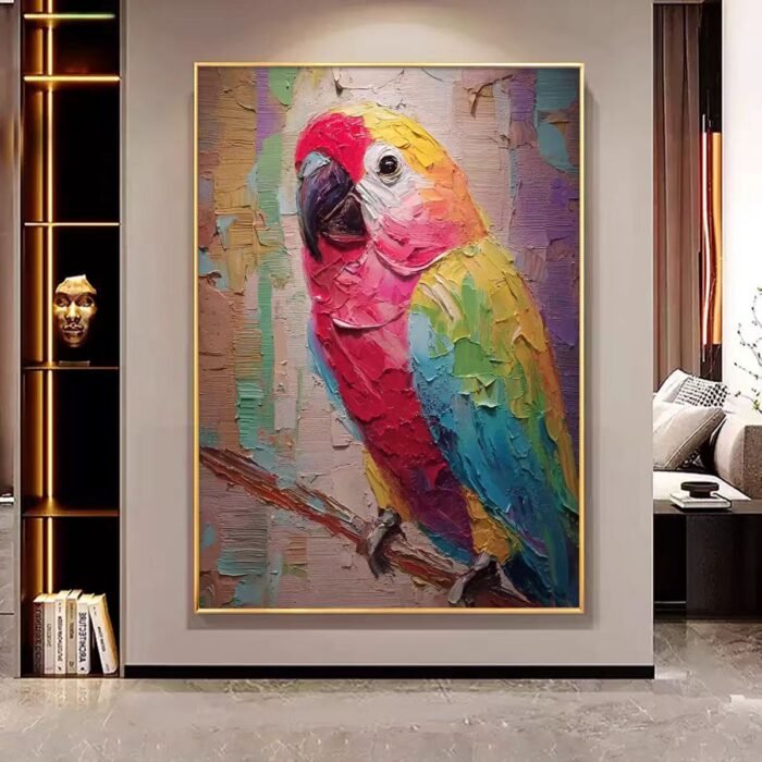 Animal Art colorful bird painting#001 - Image 4