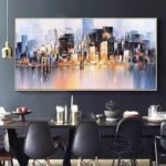 New york skyline painting#001