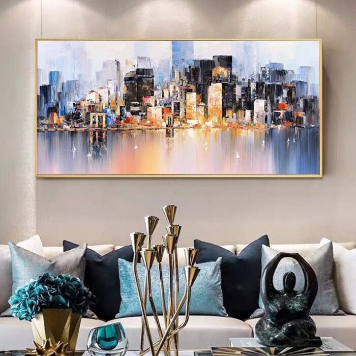 New york skyline painting#001 - Image 6