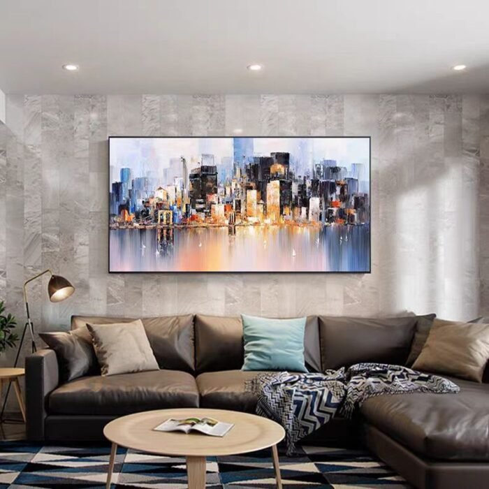 New york skyline painting#001 - Image 8