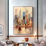New york skyline painting#002