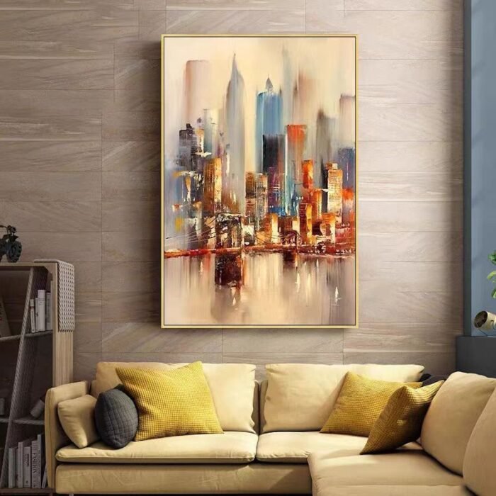New york skyline painting#002 - Image 3