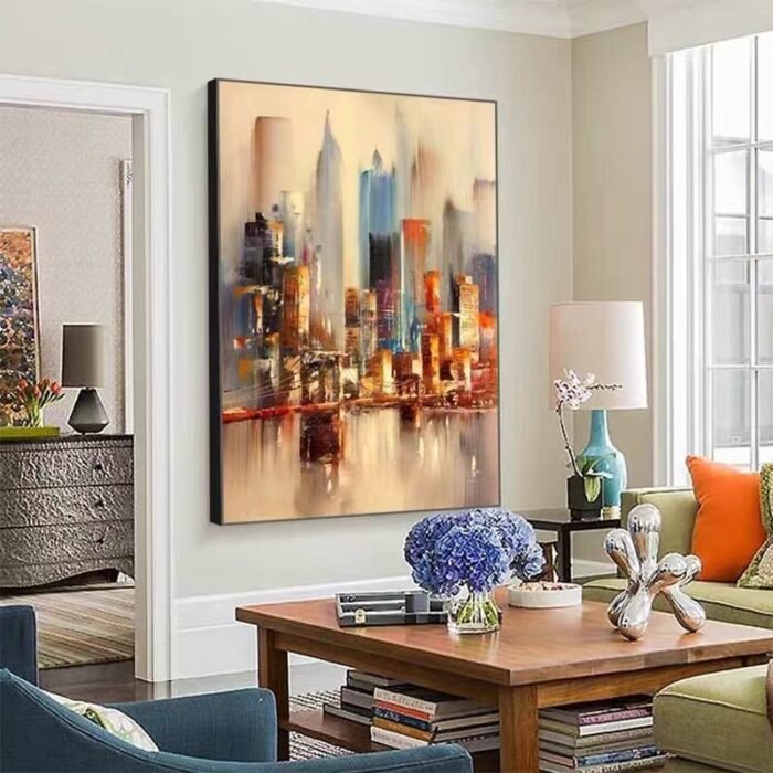 New york skyline painting#002 - Image 4