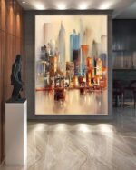 New york skyline painting#002 - Image 7