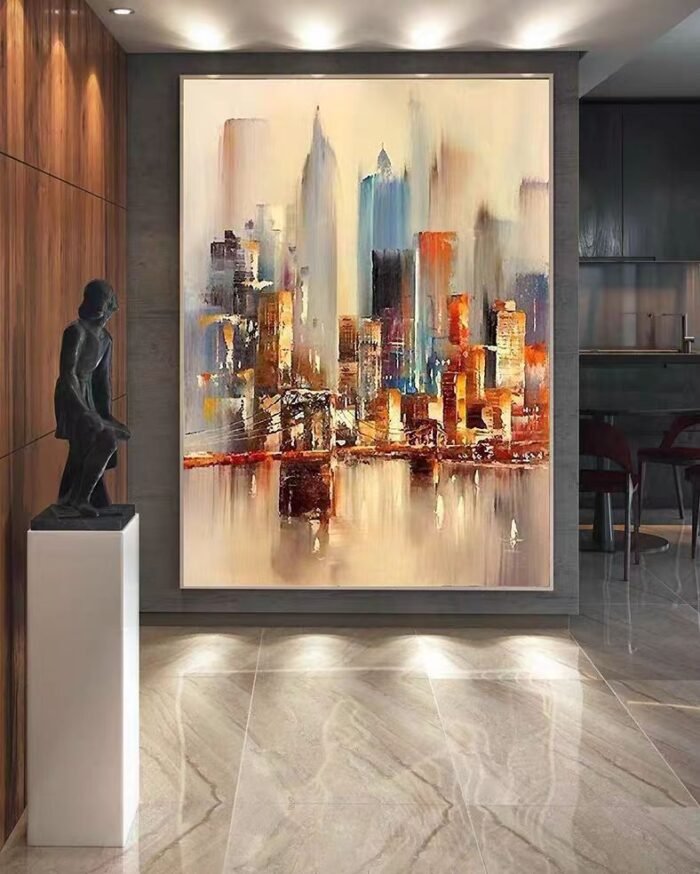 New york skyline painting#002 - Image 7
