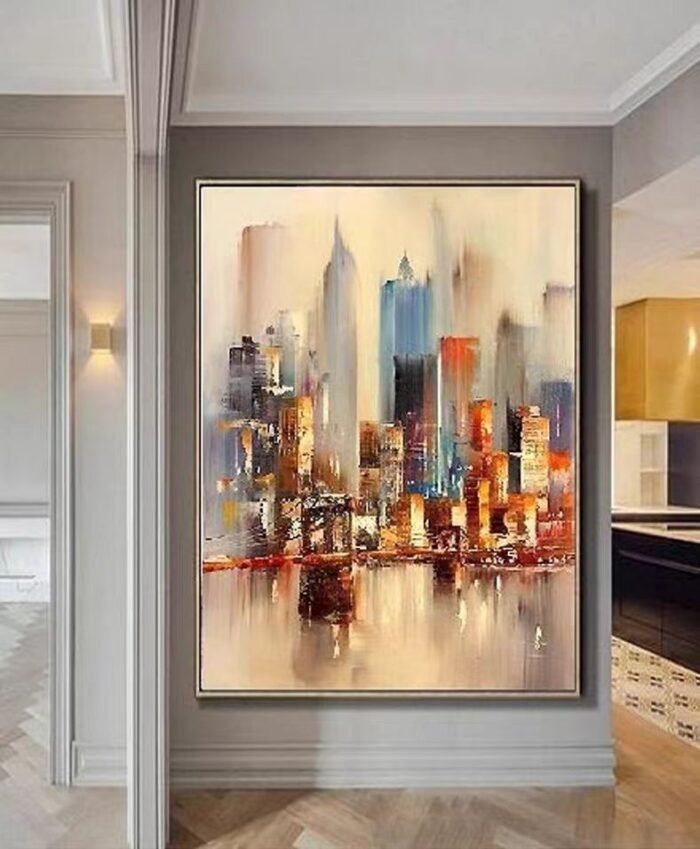New york skyline painting#002 - Image 8
